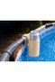 3D-Printed Pool Cup Holder - Pipe-Mounted Drink Holder - Beige BZELDR05