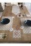 Orion Gardenia Linen Tableware Set, 160x260 Table Set, 26-Piece Set with Table Runner, Model HB006 - 4