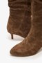 Boran Cigar Suede Leather Kitten-Heel Boots - 4