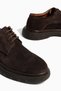 D614 Genuine Leather Lace-Up Men's Shoes with Platform Soles - 5