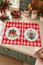 Festive Diamonds Nutcracker Bell Diamond Patterned Digitally Printed 2-Piece Kitchen Towel Set, 35x55 cm - 6