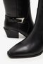 Orka Black Leather Women's Heeled Boots - 4