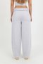 Women's Melange Waistband, rolled hem, adjustable-leg, barrel-fit, loose fit pants - H6187 - 5