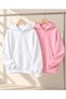 Unisex Set of Two Basic 100% Cotton Hooded Sweatshirts