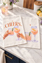 Cheers Moment Glass Orange Cream Digitally Printed 2-Piece Kitchen Towel Set, 35x55 cm