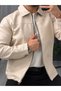 Classic Collar Zipper Leather Jacket - New Season - 2