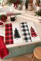 Plaid Pines Pine Tree Red and Black Plaid Pattern Digitally Printed 2-Piece Kitchen Towel Set, 35x55 cm - 5