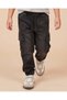 Boys Black Cargo Joggers