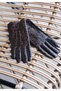 Leopard Pattern Leather Gloves