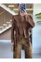 Suede Tasseled Jacket with Accessory Detail - 6