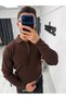 Men’s Polo Collar Button-Down Brioche Knit Long-Sleeve Sweater - 2