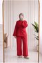 Cannaz Side-Tie Two-Strap Pants Suit - ML3003 Red
