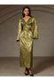 Rochie maxi, verde - 6