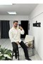 Men's Corded Fabric Textured Cotton Long-Sleeve Shirt