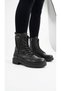 Women's Non-Slip Rubber Sole, Zipper Winter Combat Boots - 2