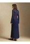 Rochie maxi, albastru - 3