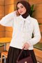 Soft Women's Cardigan with Lace and Buttons - 5