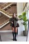 VELVET-COLLARED PLAID LINED COAT - 3