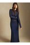 Rochie maxi, albastru - 2
