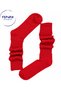 Slouch Oversized Cotton Women's Aerobics, Sports, and Pilates Red Ankle Socks - 2