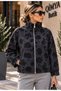 EGZOTİK ASORTİK Women's Velvet Flock-Printed Lined Stylish COAT - 5