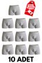 10-Pack of Cotton-Stretch Fabric Men's Boxers—Mega Value Pack + Free Phone Holder Keychain