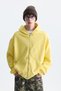 Textured Hooded Sweatshirt with Zipper