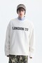 Textured London-Printed Sweatshirt - 2