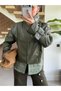 Leather Jacket with a Mock Neck and Shawl Detail - 2