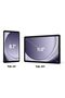 - جهاز Galaxy Tab A9+ WiFi، شاشة بحجم 11 بوصة، ذاكرة وصول عشوائي 4 جيجابايت، وسعة تخزين 64 جيجابايت، لون رمادي فحمي. - 4