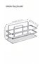 Luxury Thermoplastic Coated Single-Layer Shampoo Holder Bathroom Shower Shelf Flat Wall-Mounted Sponge Organizer - 4