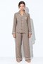 Patterned Shirt and Pants Pajama Set