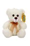 Plush Toy Bear, Sitting with a Bow, 21 CM (Assorted Colors, 1 Piece) - 3