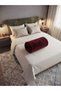 Wellsoft Plush Double-Size Bedspread with Corded Fabric Stripes—Soft-Textured Blanket, 220 x 180 cm - 2