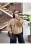 Wrap-closure short trench coat