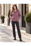 Women's Hooded Zipper Plush Jacket, Oversized Soft-Textured Winter Sweatshirt, With Zippered Pockets, S–2XL - 5