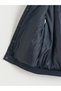 LCW Kids Navy Blue Embroidered Polo-Collar Boys' Raincoat - 5