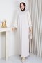 Women's Sleeveless Silk-Cupra Fringed Mercerized Knit Dress