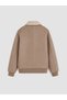 High-Quality Items from Çelebi Store: Boys' Suede Coat with Fur Collar - 5