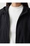 Lcw Everyday Black Hooded Oversize Women's Raincoat - 3