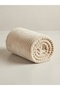 Wellsoft Plush Double-Size Bedspread with Corded Fabric Stripes—Soft-Textured Blanket, 220 x 180 cm - 2