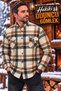 Men's Classic Flared Lumberjack Long-Sleeve Plaid Cotton Shirt with Two Pockets - 2