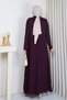 Women's Skirt with Ruffles and Net Pattern, Mercerized Knitwear Dress - 7