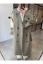 Drop-Shoulder Oversized Trench Coat - 2
