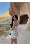 Flowers Ruffled-Design Dress - 3