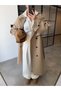 Drop-Shoulder Oversized Trench Coat - 2