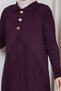 Women's Skirt with Ruffles and Net Pattern, Mercerized Knitwear Dress - 6