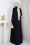 Women's Skirt with Ruffles and Net Pattern, Mercerized Knitwear Dress - 7