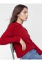 From UZG STORE: A Women's Knit Sweater with a Crew Neck and Braided Yoke Detail for Fashion-Conscious Women - 2