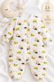 Infant and Child 2.5 TOG Outer Fabric, 100% Cotton Fiber-Padded Zipper-Front Rompers with Leg Cuffs - 3
